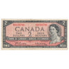 BC-38b 1954 Canada $2 Beattie-Rasminsky, G/R, Circ