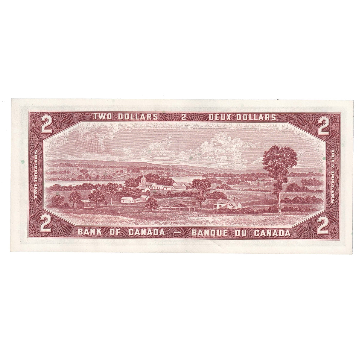 BC-38b 1954 Canada $2 Beattie-Rasminsky, O/U, AU-UNC (AU55)