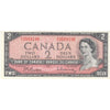 BC-38b 1954 Canada $2 Beattie-Rasminsky, P/U, AU-UNC (AU55)