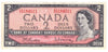 BC-38b 1954 Canada $2 Beattie-Rasminsky, P/U, EF-AU (EF45)