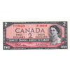 BC-38b 1954 Canada $2 Beattie-Rasminsky, P/U, Uncirculated (MS60)