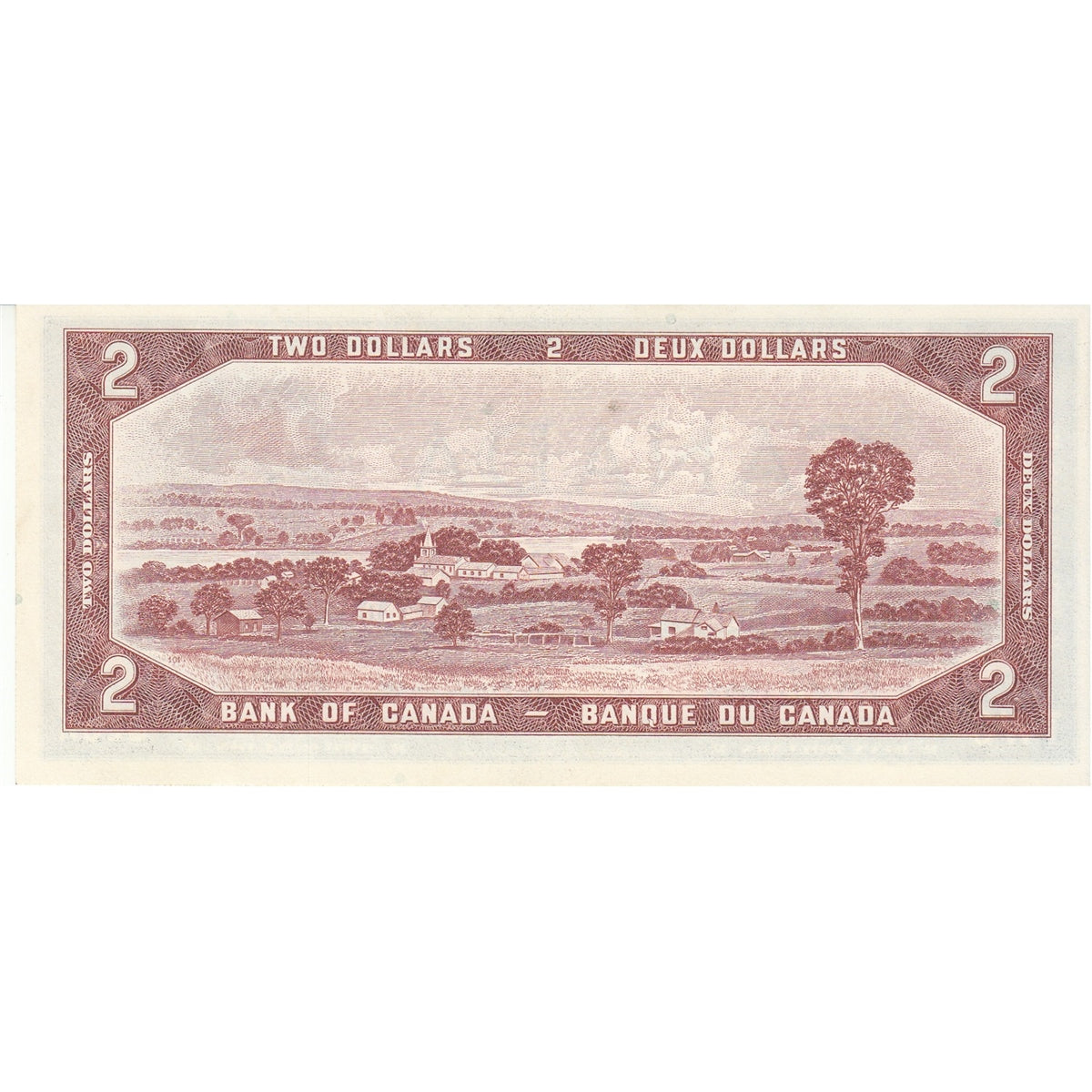 BC-38b 1954 Canada $2 Beattie-Rasminsky, R/R, Choice Uncirculated (CUNC63)