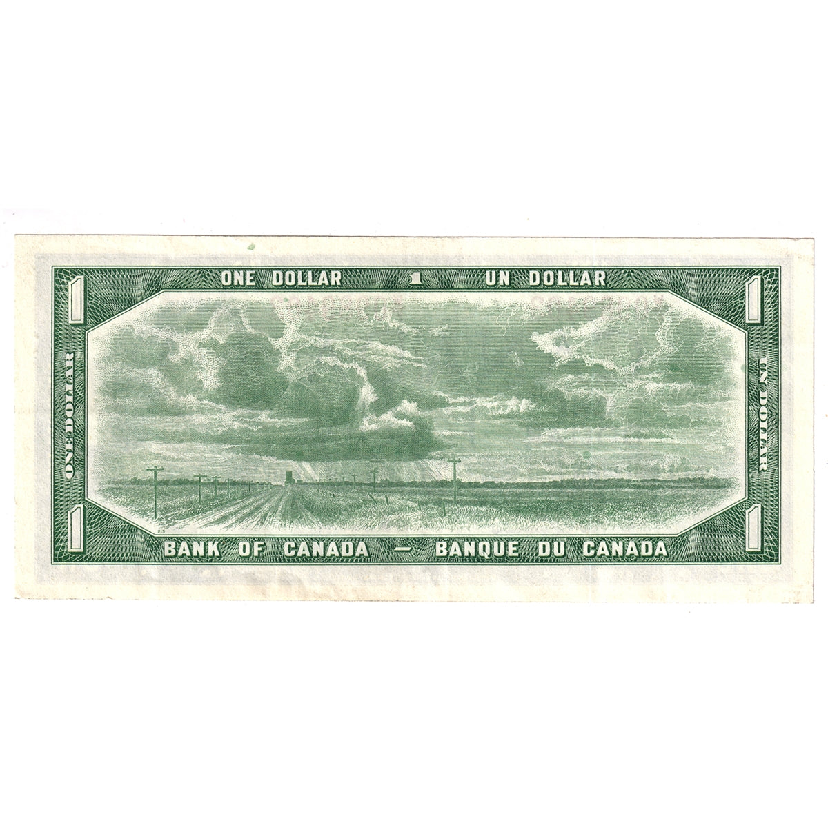 BC-37d 1954 Canada $1 Lawson-Bouey, W/F, VF-EF (VF30)