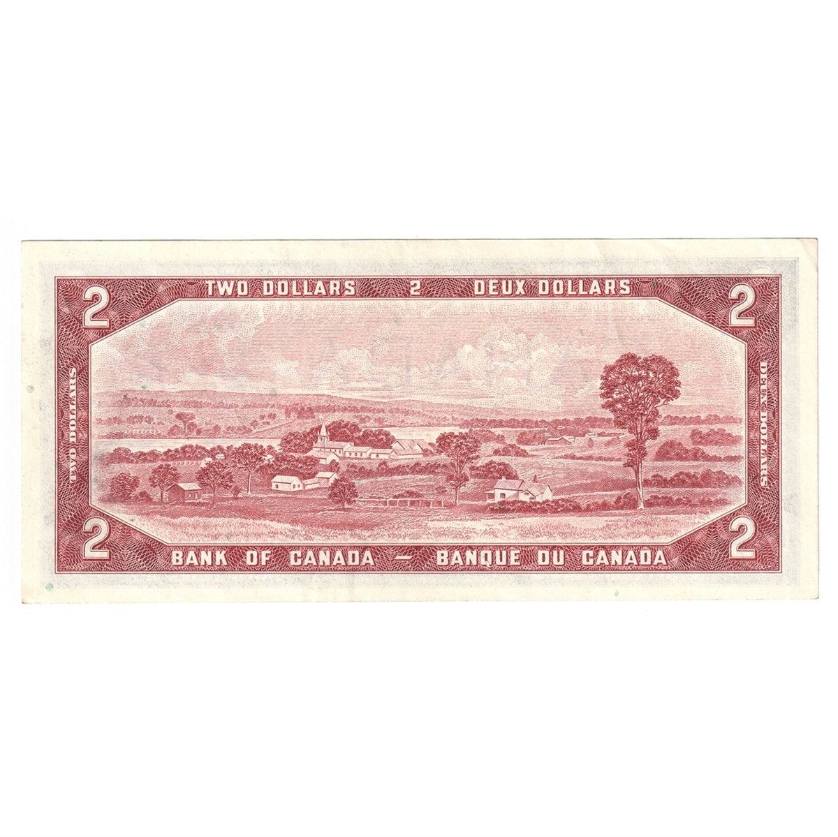 BC-38b 1954 Canada $2 Beattie-Rasminsky, T/U, Almost Uncirculated (AU50)