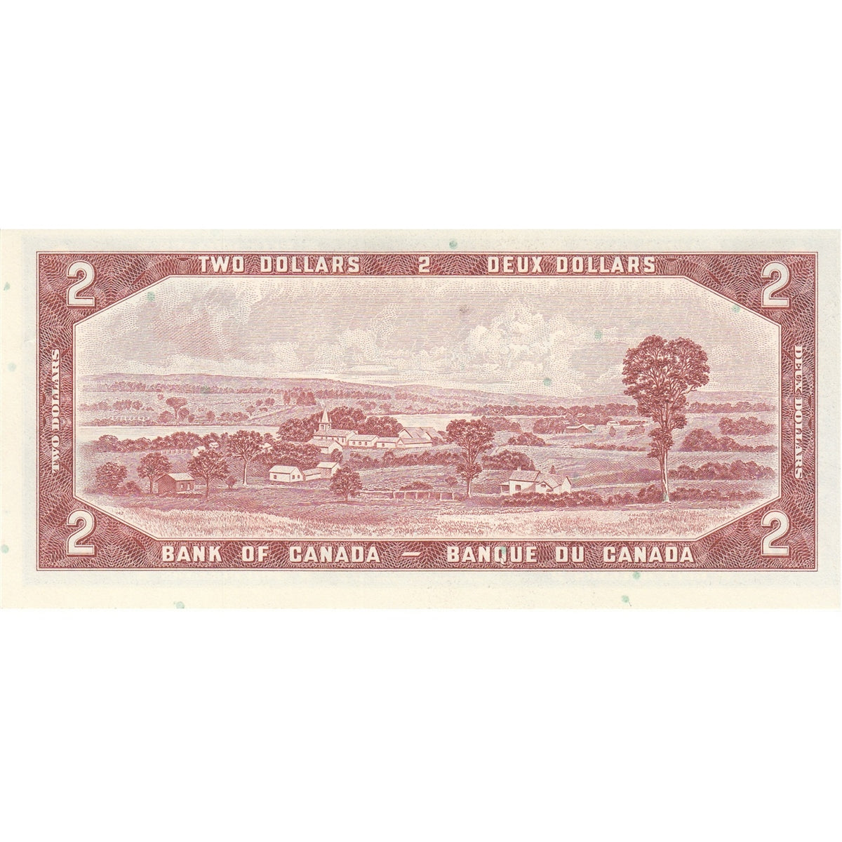 BC-38b 1954 Canada $2 Beattie-Rasminsky, U/U, Uncirculated (MS60)
