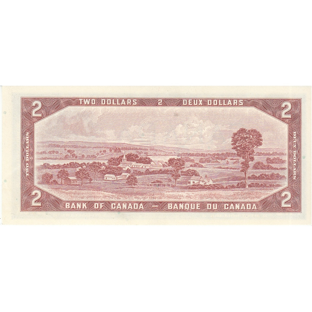 BC-38b 1954 Canada $2 Beattie-Rasminsky, X/R, Uncirculated (MS60)