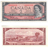 BC-38bA 1954 Canada $2 Beattie-Rasminsky, *A/B, Very Fine (VF20)