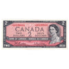 BC-38bA 1954 Canada $2 Beattie-Rasminsky, *A/B, Extra Fine (EF40)
