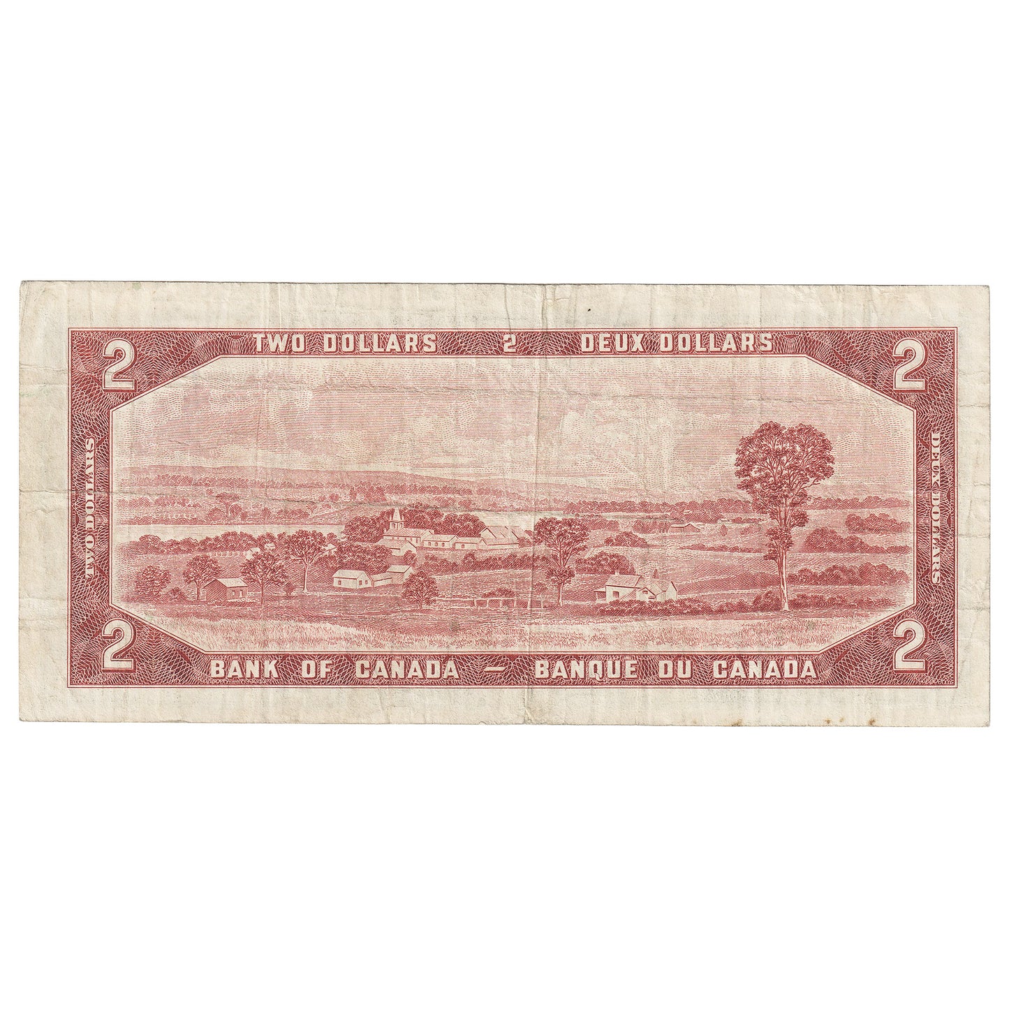 BC-38bT 1954 Canada $2 Beattie-Rasminsky, S/R, Test Note, F-VF (F15)