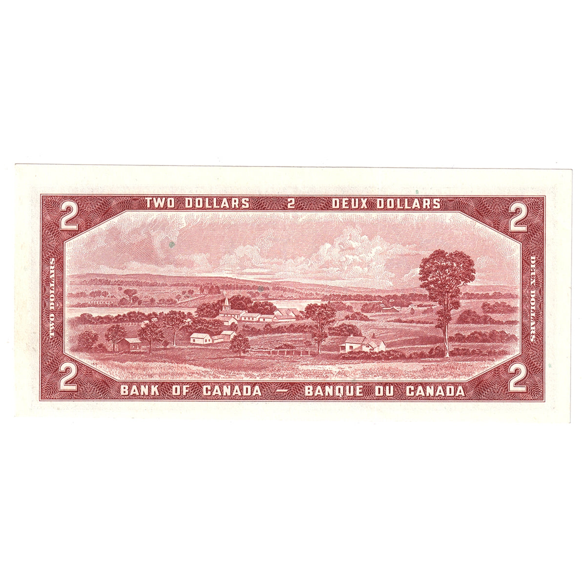 BC-38c 1954 Canada $2 Bouey-Rasminsky, F/G, AU-UNC (AU55)