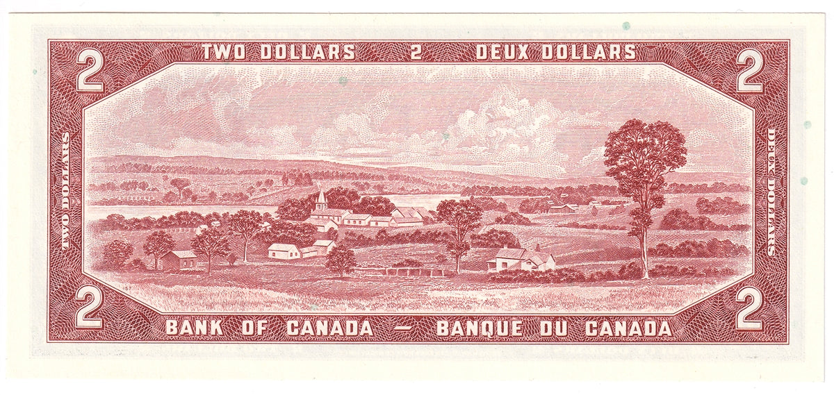 BC-38c 1954 Canada $2 Bouey-Rasminsky, G/G, Choice Uncirculated (CUNC63)