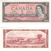 BC-38c 1954 Canada $2 Bouey-Rasminsky, I/G, Uncirculated (MS60)