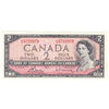 BC-38c 1954 Canada $2 Bouey-Rasminsky, J/G, EF-AU (EF45)