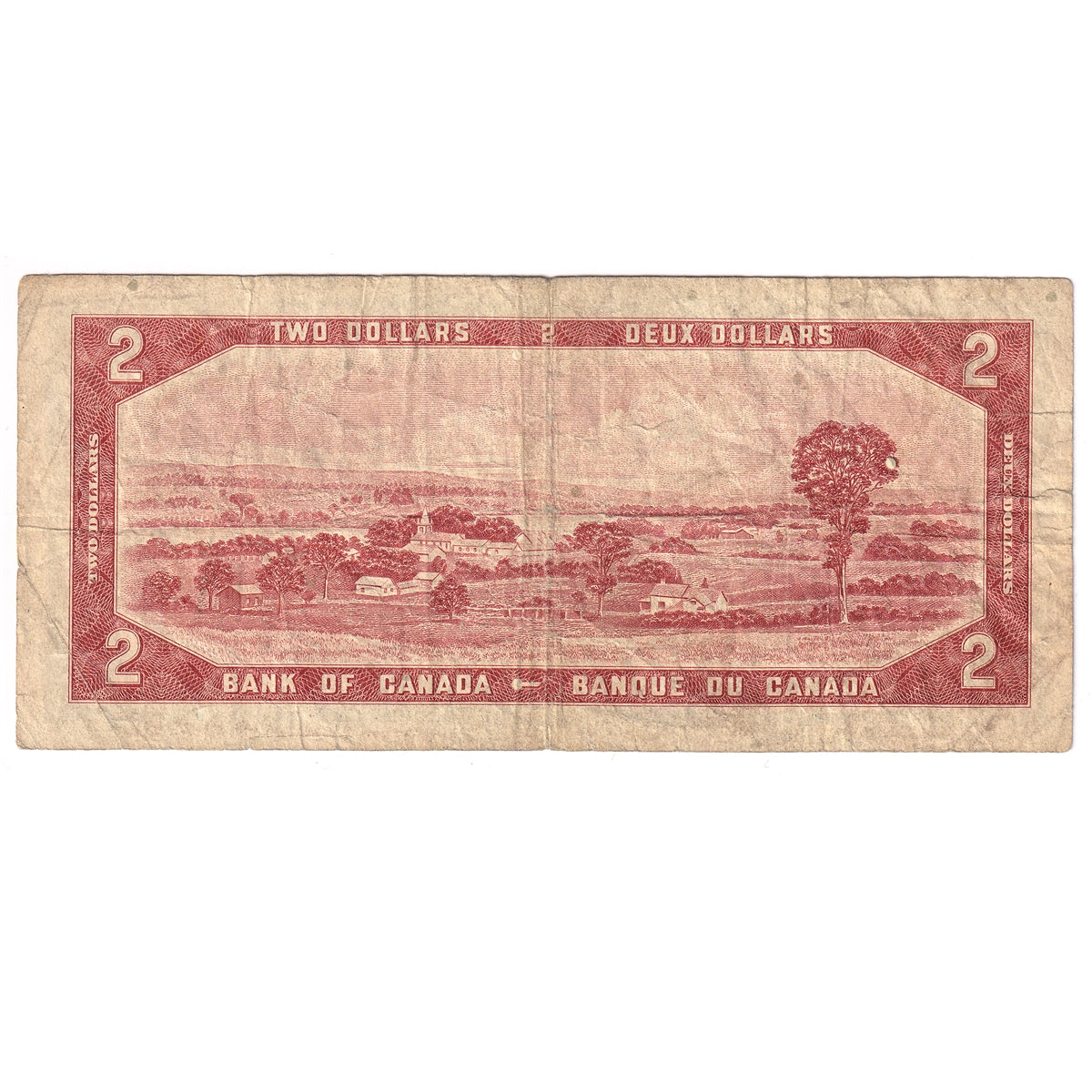 BC-38c 1954 Canada $2 Bouey-Rasminsky, L/G, Very Good (VG8)