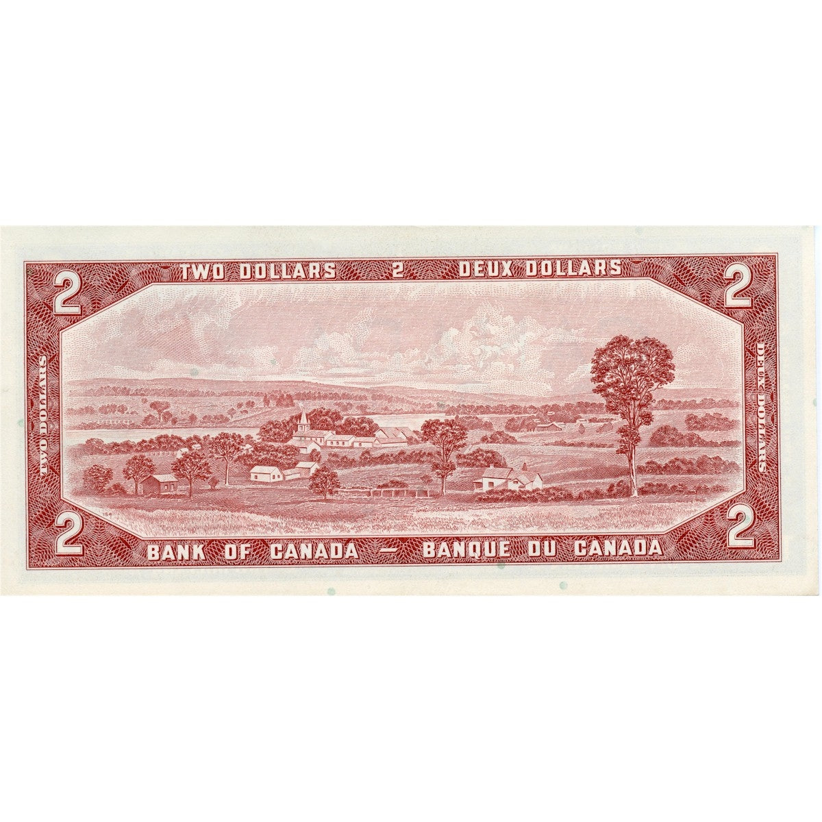 BC-38c 1954 Canada $2 Bouey-Rasminsky, C/G, AU-UNC (AU55)