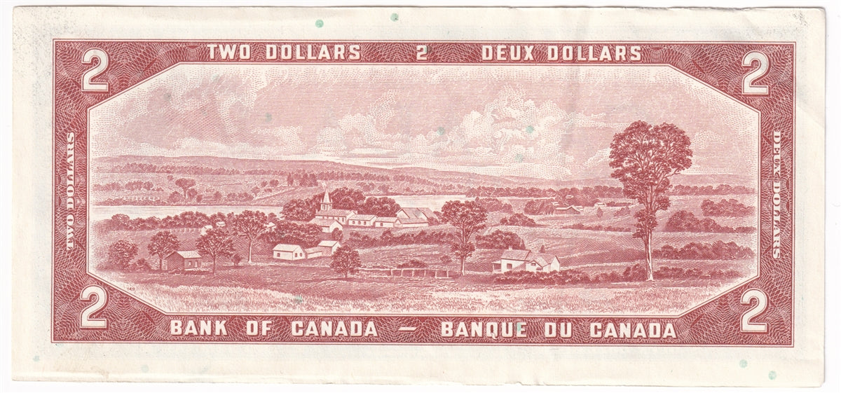BC-38cA 1954 Canada $2 Bouey-Rasminsky, *A/G Above 3.2M, Almost Uncirculated (AU50)
