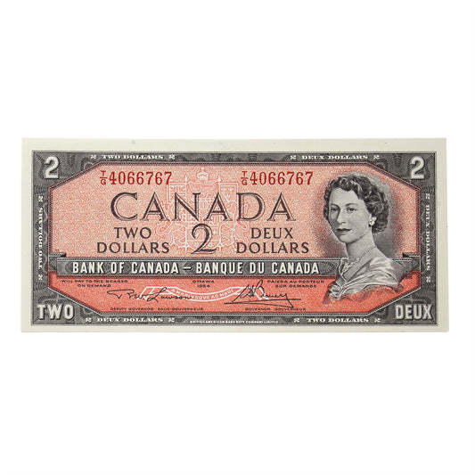 BC-38d 1954 Canada $2 Lawson-Bouey, T/G, Choice Uncirculated (CUNC63)