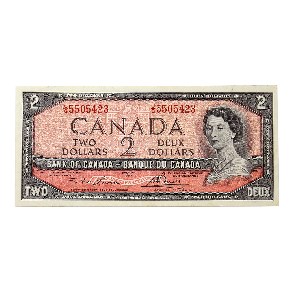 BC-38d 1954 Canada $2 Lawson-Bouey, U/G, CIRC