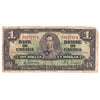 BC-21c 1937 Canada $1 Gordon-Towers, M/A, Circ