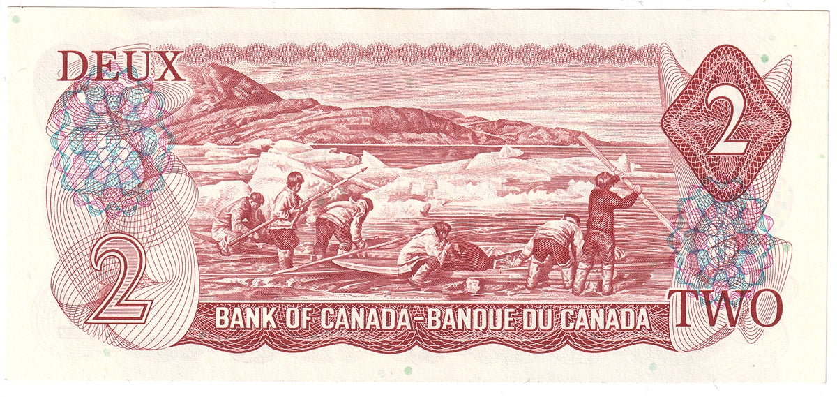 BC-47a 1974 Canada $2 Lawson-Bouey, BD, AU-UNC (AU55)