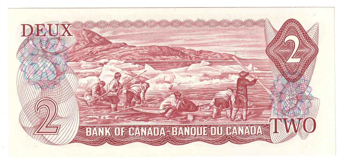 BC-47a 1974 Canada $2 Lawson-Bouey, BF, Choice Uncirculated (CUNC63)