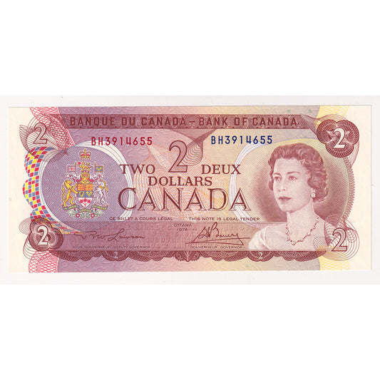 BC-47a 1974 Canada $2 Lawson-Bouey, BH, Uncirculated (MS60)