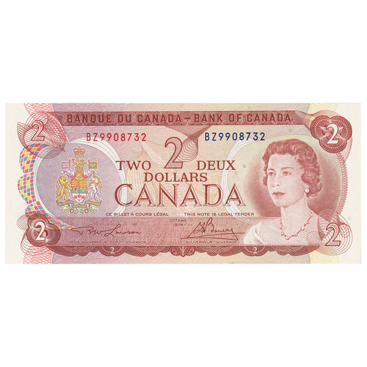 BC-47a 1974 Canada $2 Lawson-Bouey, BZ, Uncirculated (MS60)