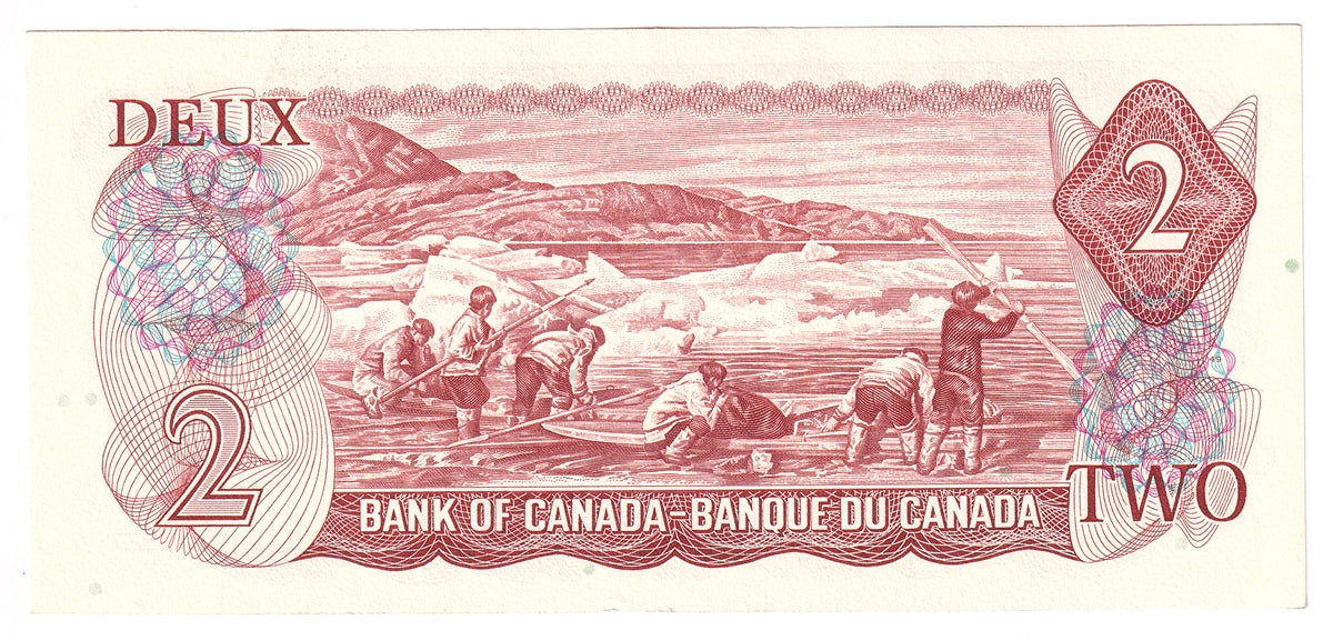 BC-47a 1974 Canada $2 Lawson-Bouey, RB, AU-UNC (AU55)