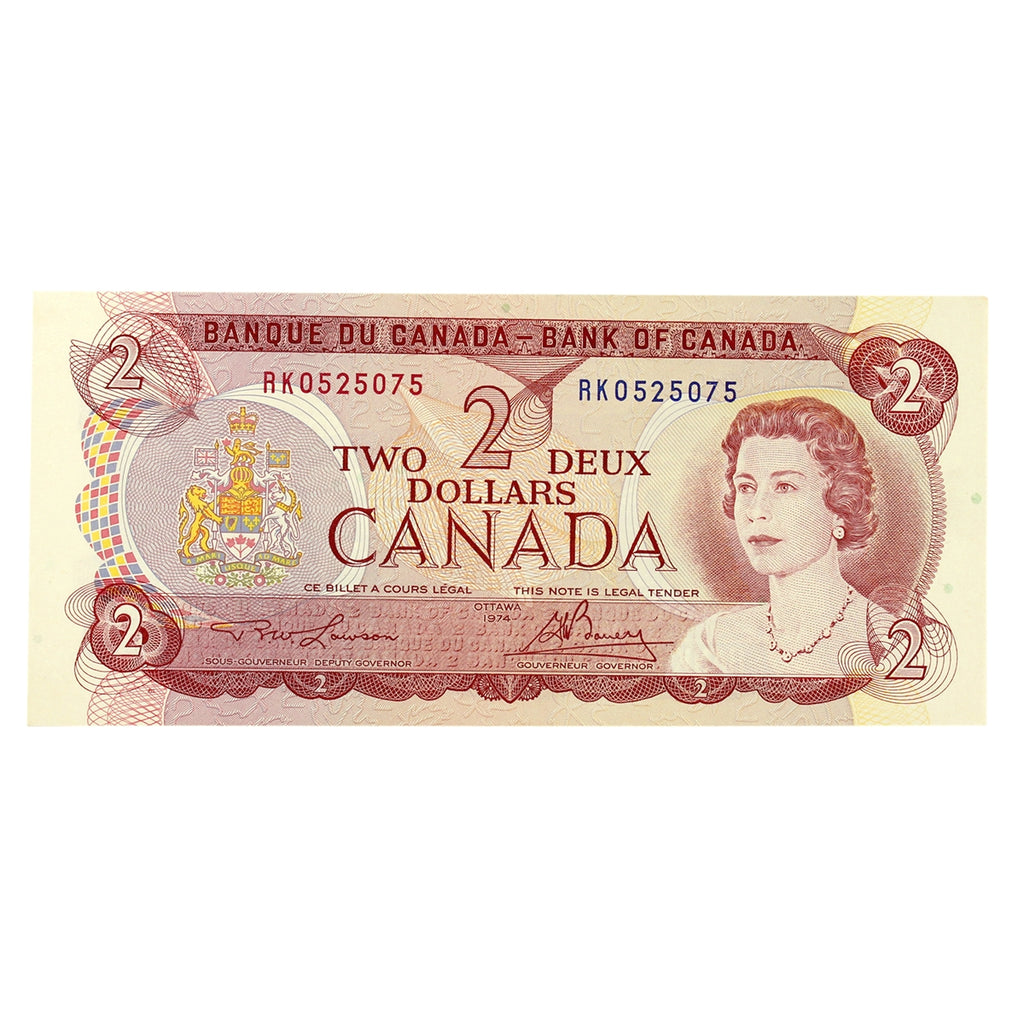 BC-47a 1974 Canada $2 Lawson-Bouey, RK, Uncirculated (MS60)