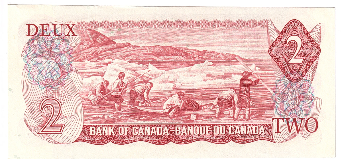 BC-47a 1974 Canada $2 Lawson-Bouey, UC, AU-UNC (AU55)