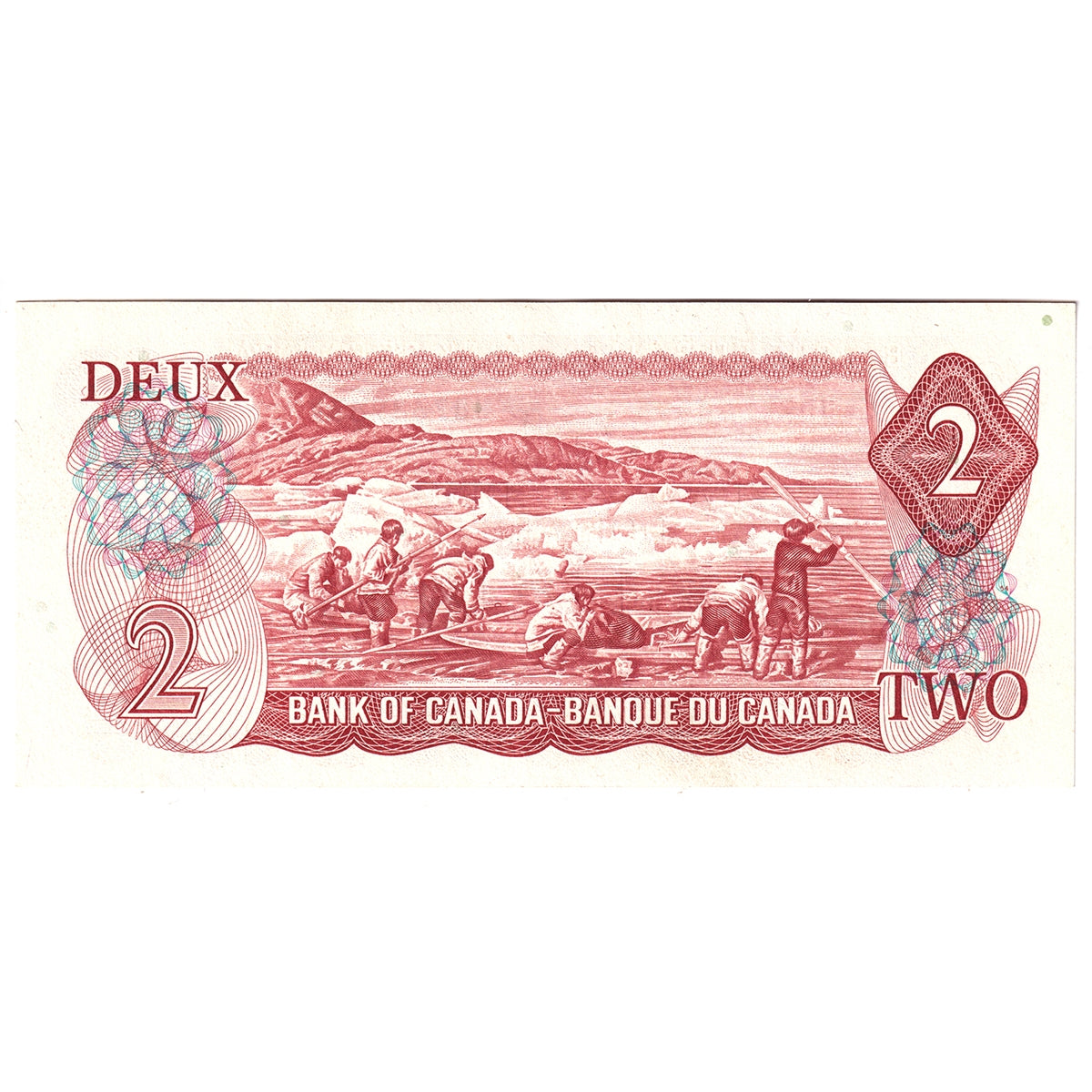 BC-47a 1974 Canada $2 Lawson-Bouey, UD, Almost Uncirculated (AU50)