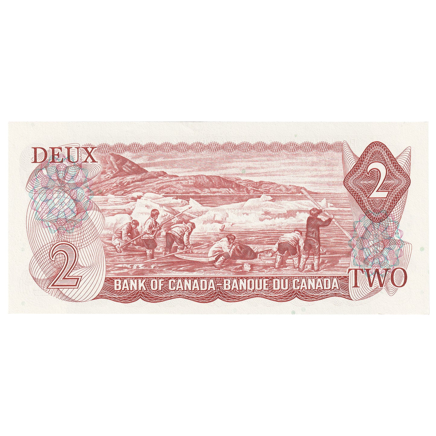 BC-47a 1974 Canada $2 Lawson-Bouey, UG, Almost Uncirculated (AU50)