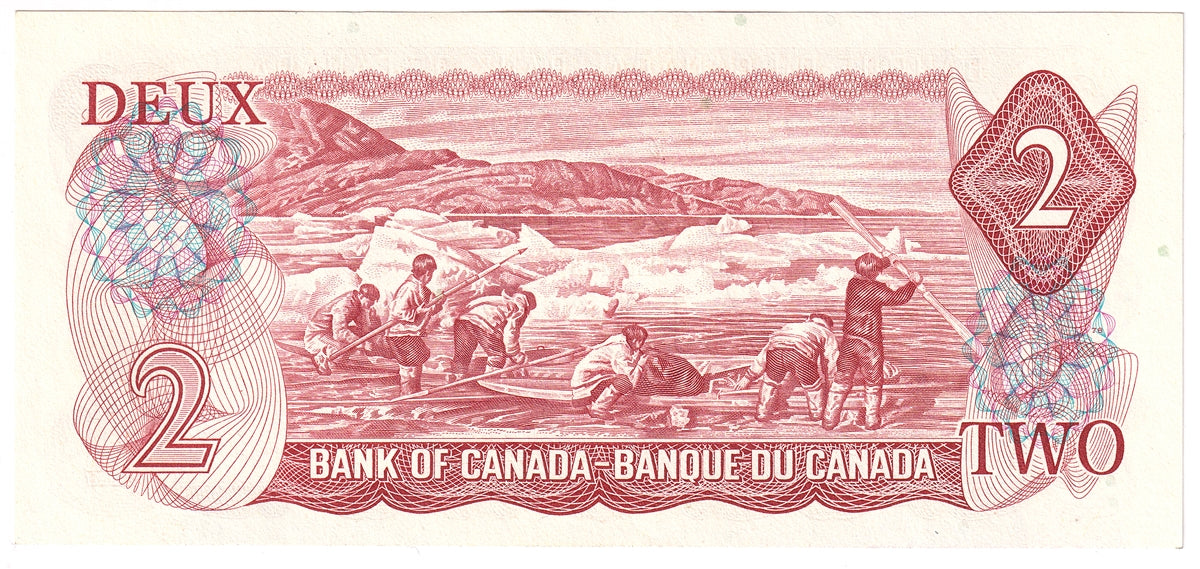 BC-47a 1974 Canada $2 Lawson-Bouey, UJ, Choice Uncirculated (CUNC63)