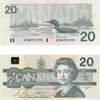 BC-58b-i 1991 Canada $20 Bonin-Thiessen, AIW, AU-UNC (AU55)