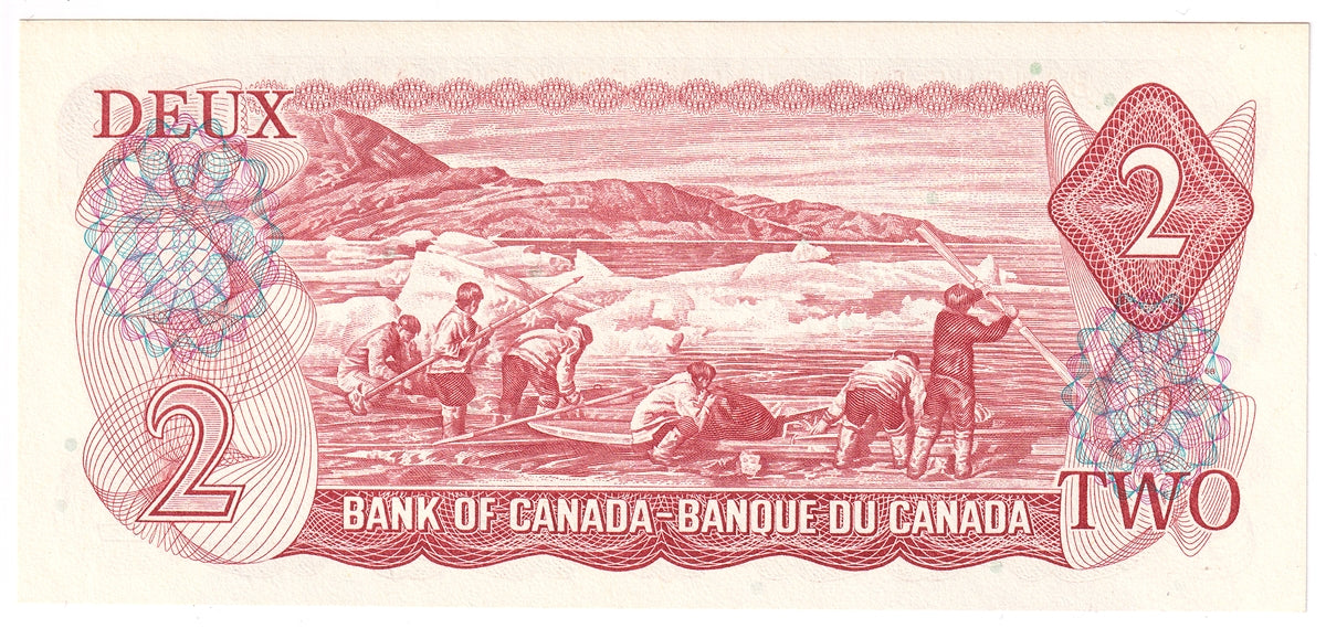 BC-47aA 1974 Canada $2 Lawson-Bouey, *RW, Choice Uncirculated (CUNC63)