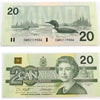 BC-58d 1991 Canada $20 Knight-Dodge, EWB, Choice Uncirculated (CUNC63)