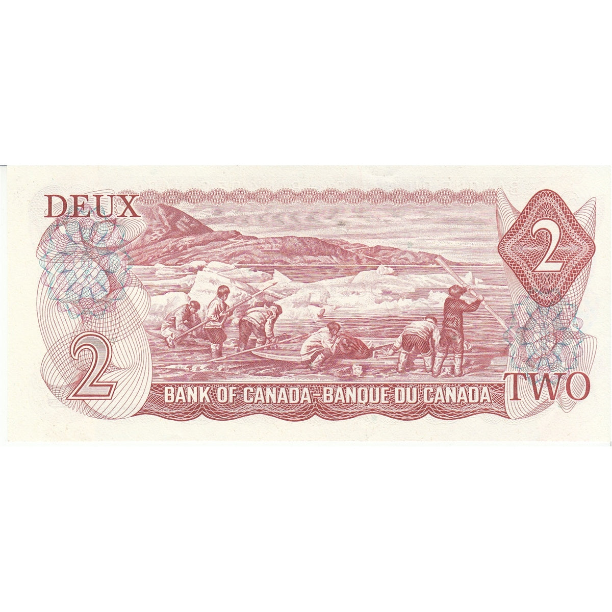 BC-47a-i 1974 Canada $2 Lawson-Bouey, ABD, Almost Uncirculated (AU50)