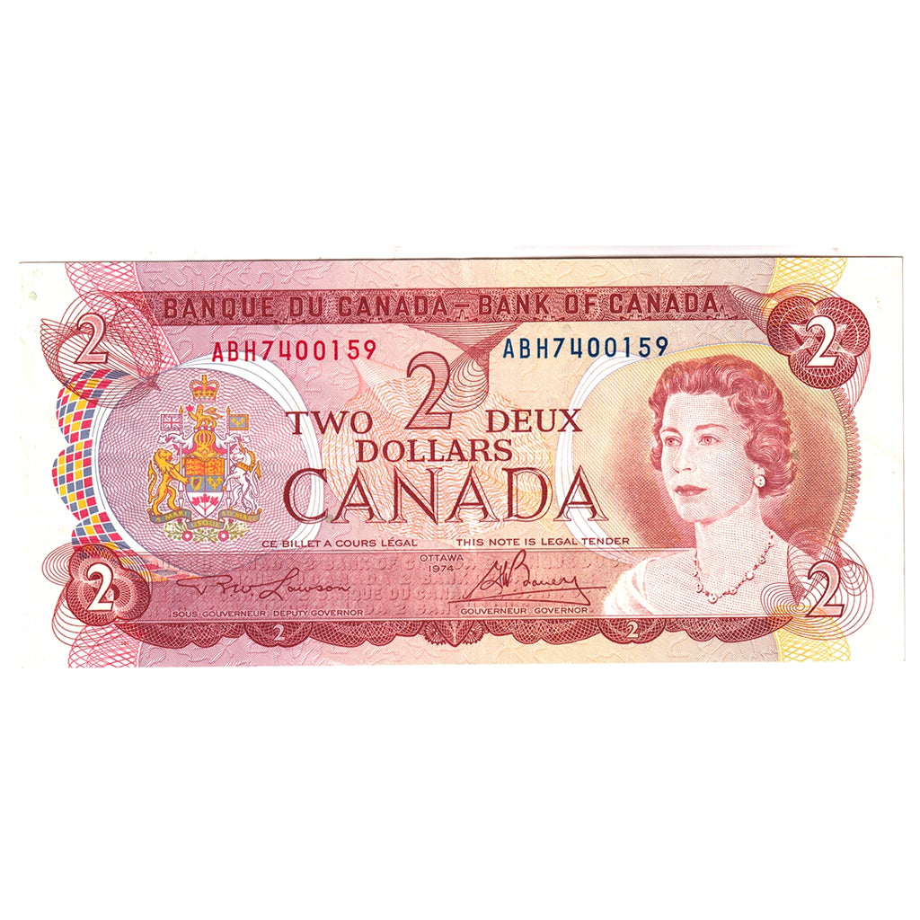 BC-47a-i 1974 Canada $2 Lawson-Bouey, ABH, EF-AU (EF45)