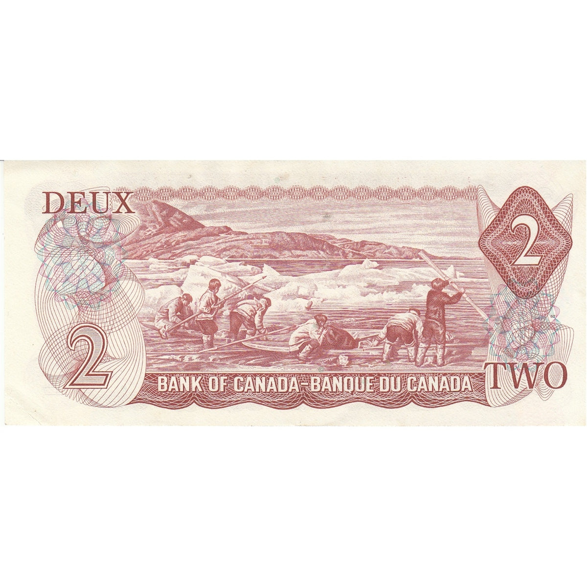 BC-47a-i 1974 Canada $2 Lawson-Bouey, AGA, Almost Uncirculated (AU50)