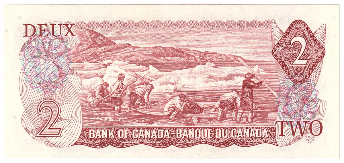 BC-47a-i 1974 Canada $2 Lawson-Bouey, AGA, AU-UNC (AU55)