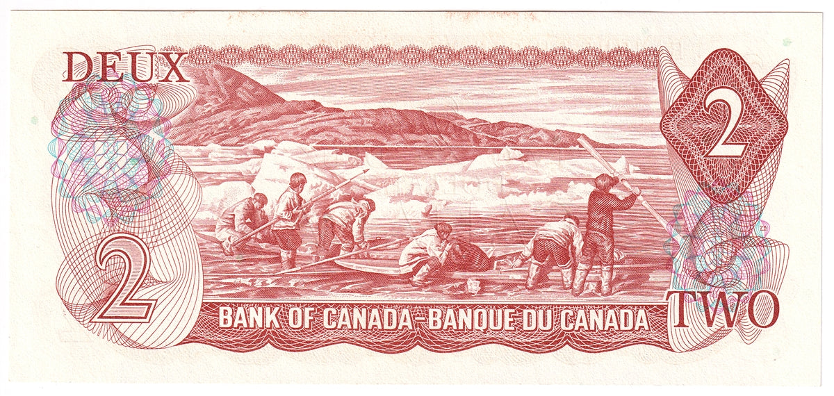 BC-47b 1974 Canada $2 Crow-Bouey, AGK, Choice Uncirculated (CUNC63)