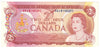 BC-47b 1974 Canada $2 Crow-Bouey, AGL, AU-UNC (AU55)