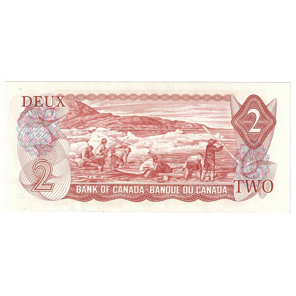 BC-47b 1974 Canada $2 Crow-Bouey, AGN, Almost Uncirculated (AU50)
