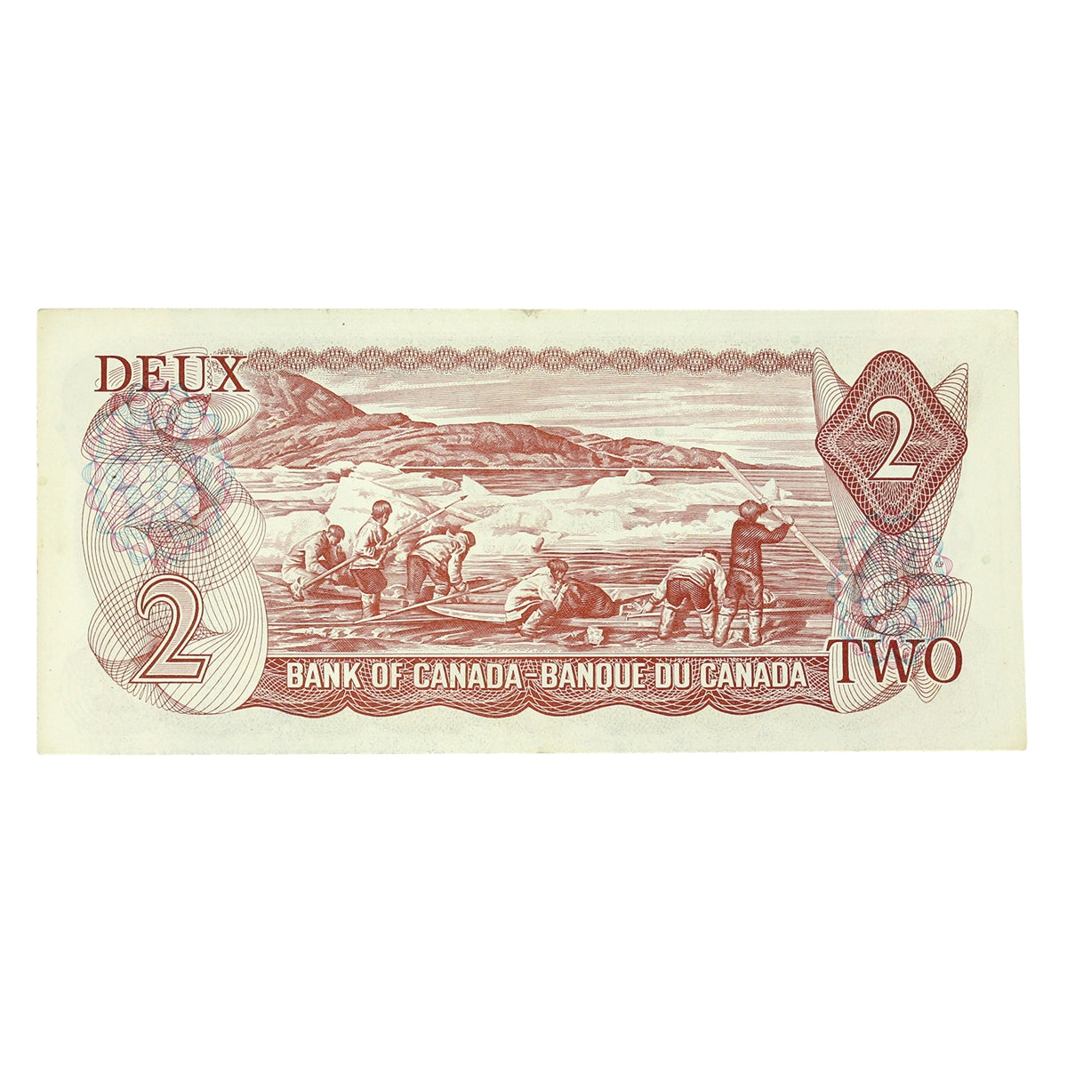 BC-47b 1974 Canada $2 Crow-Bouey, AGS, Almost Uncirculated (AU50)