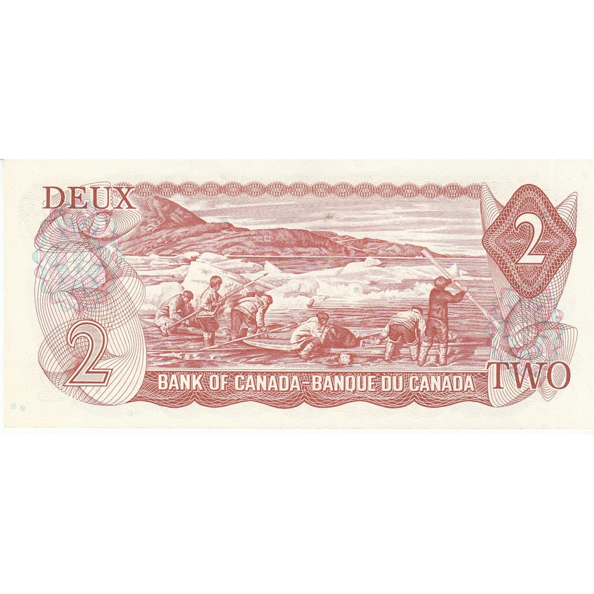 BC-47b 1974 Canada $2 Crow-Bouey, AGT, AU-UNC (AU55)
