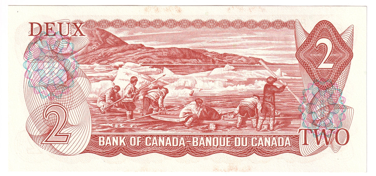 BC-47b 1974 Canada $2 Crow-Bouey, AGV, Choice Uncirculated (CUNC63)