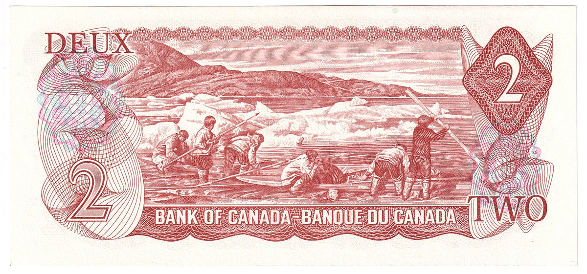 BC-47b 1974 Canada $2 Crow-Bouey, AGY, Uncirculated (MS60)