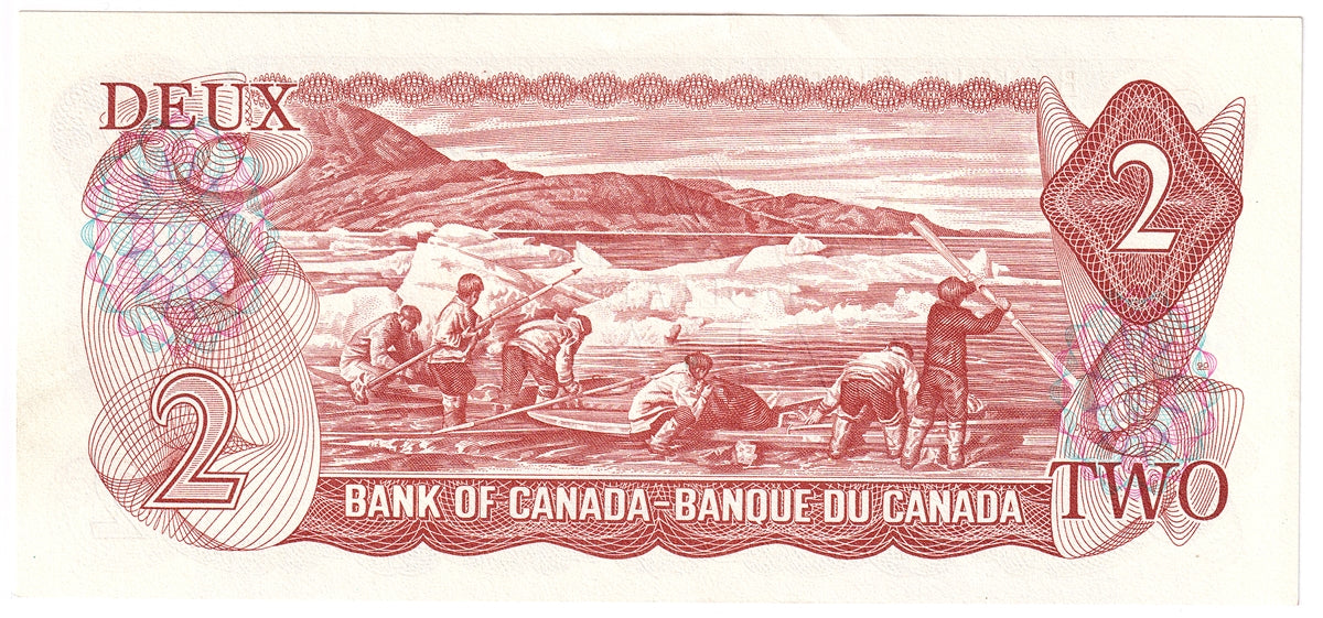 BC-47b 1974 Canada $2 Crow-Bouey, ARD, AU-UNC