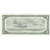 BC-37b-i 1954 Canada $1 Beattie-Rasminsky, C/Z, AU-UNC (AU55)