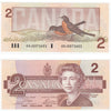 BC-55a 1986 Canada $2 Crow-Bouey, ARJ, Almost Uncirculated (AU50)